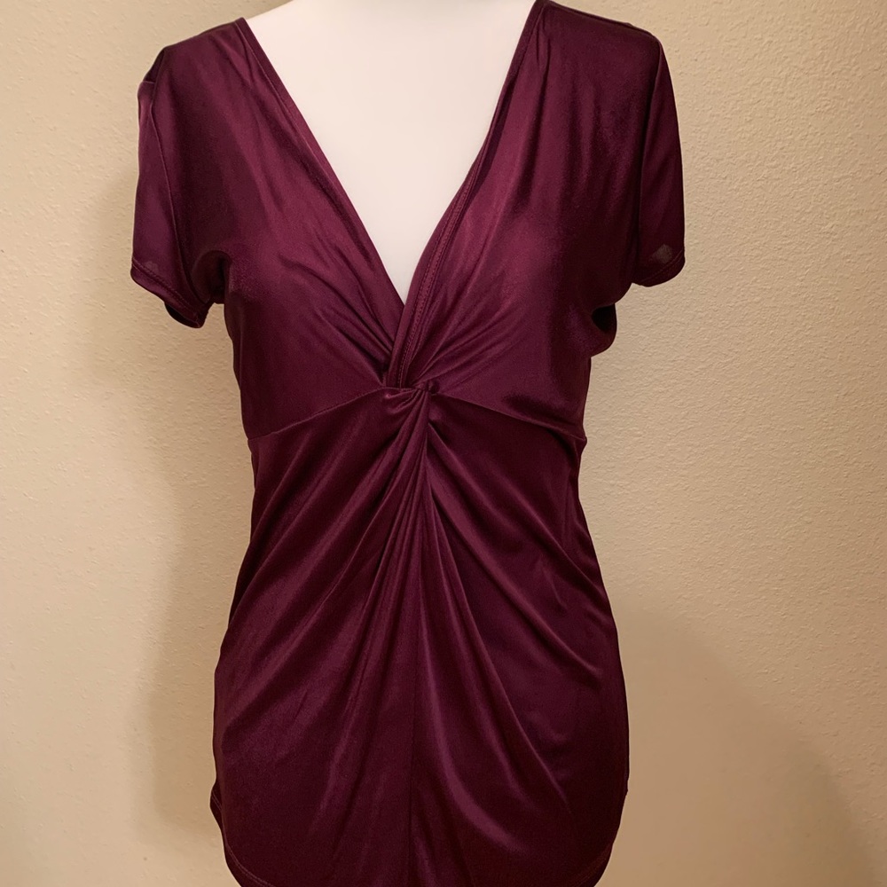 NWT Ann Taylor purple twist knot front XS